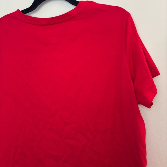 Women’s Lands' End Red Relaxed Fit XL/P Petite Short Sleeve T-Shirt - Picture 7 of 8